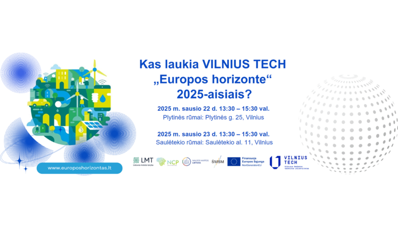Kas laukia VILNIUS TECH „Europos horizonte“ 2025-aisiais?